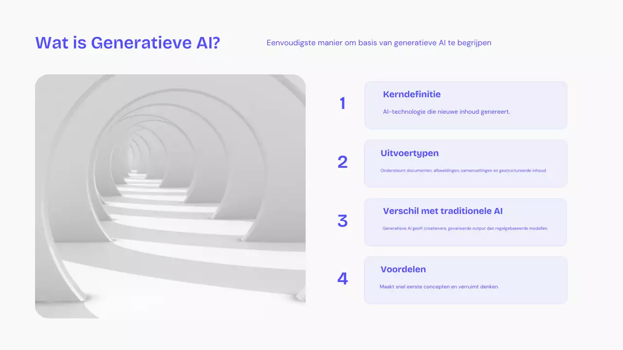 Blauwe moderne AI-lezing