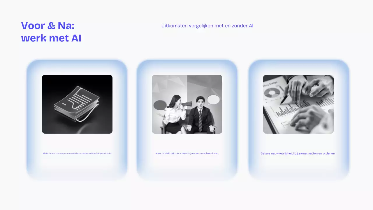 Blauwe moderne AI-lezing