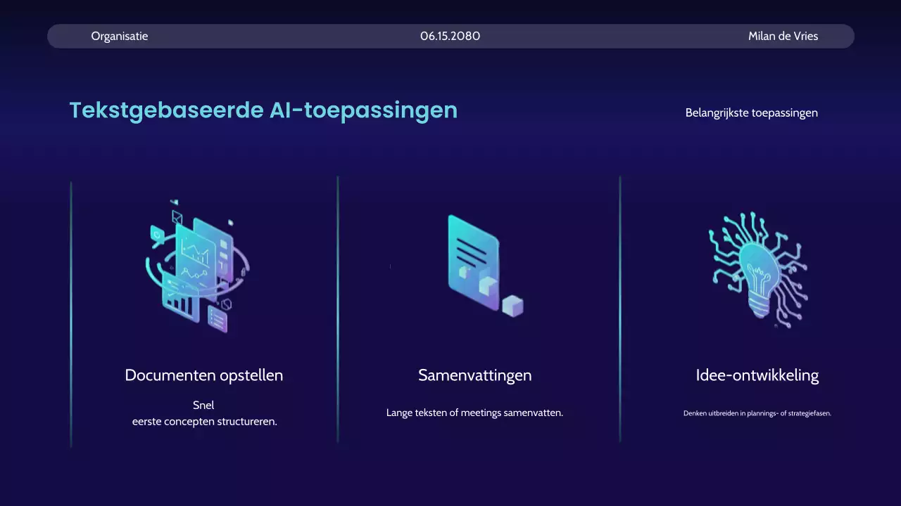 Aankondiging van de Blue Modern AI-cursus