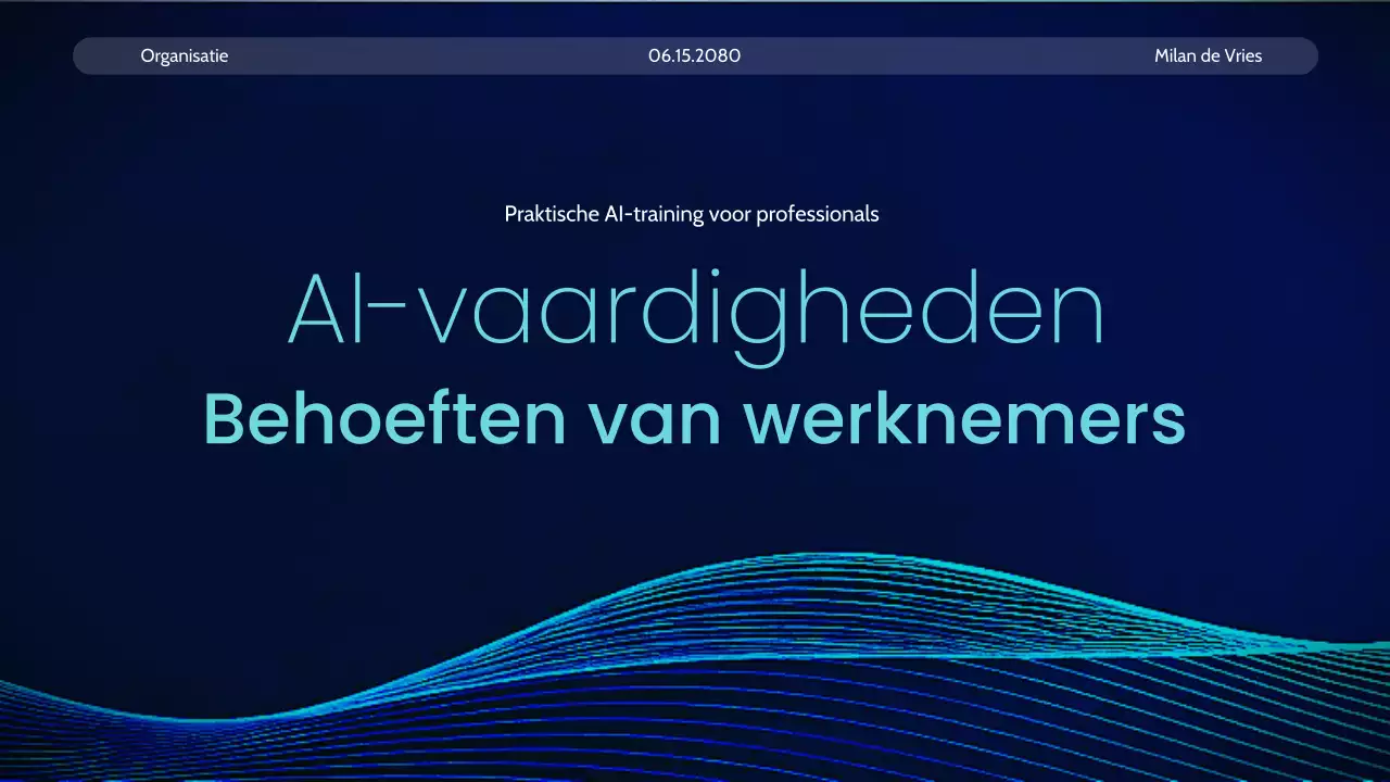 Aankondiging van de Blue Modern AI-cursus