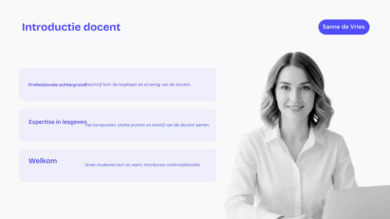 Blauwe moderne AI-lezing