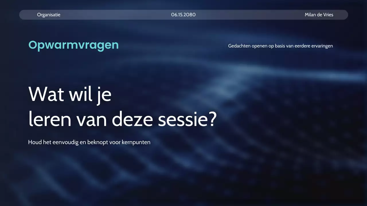 Aankondiging van de Blue Modern AI-cursus