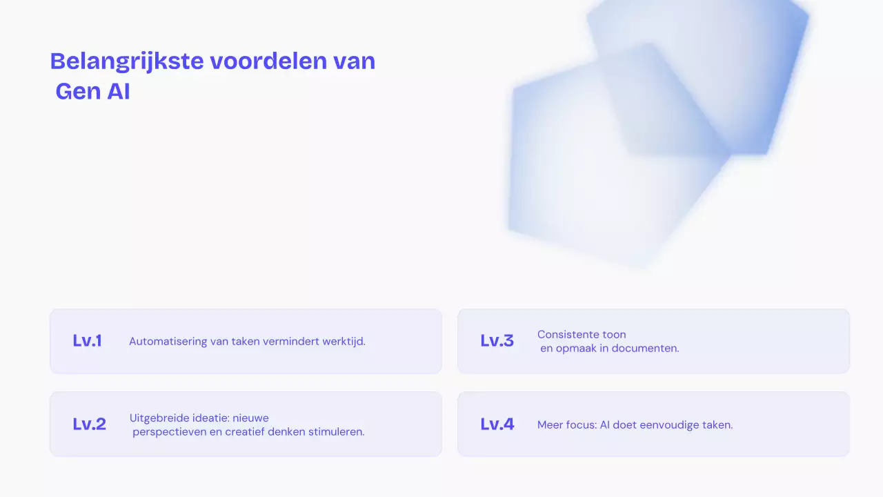 Blauwe moderne AI-lezing