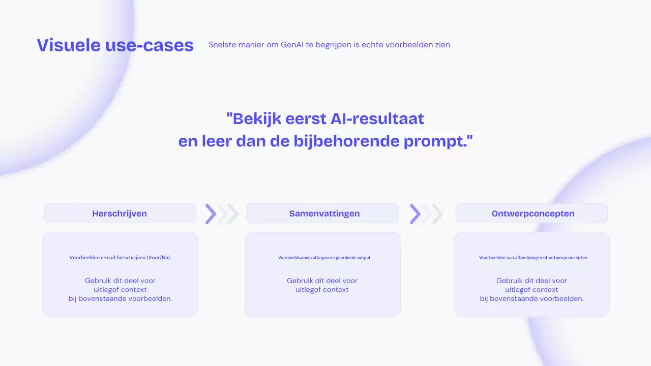 Blauwe moderne AI-lezing