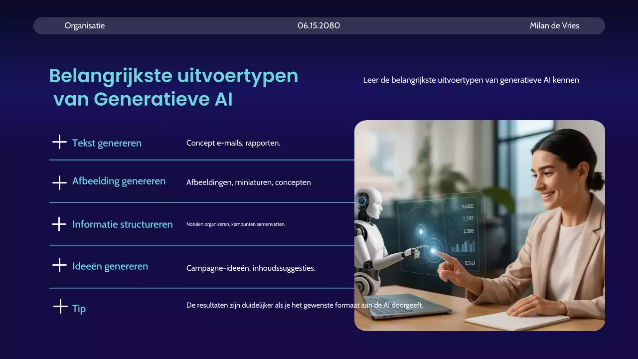 Aankondiging van de Blue Modern AI-cursus