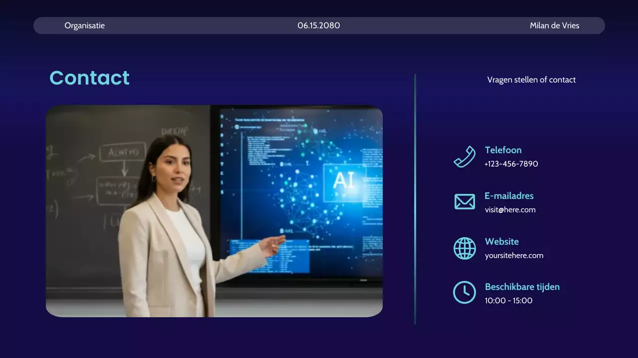 Aankondiging van de Blue Modern AI-cursus