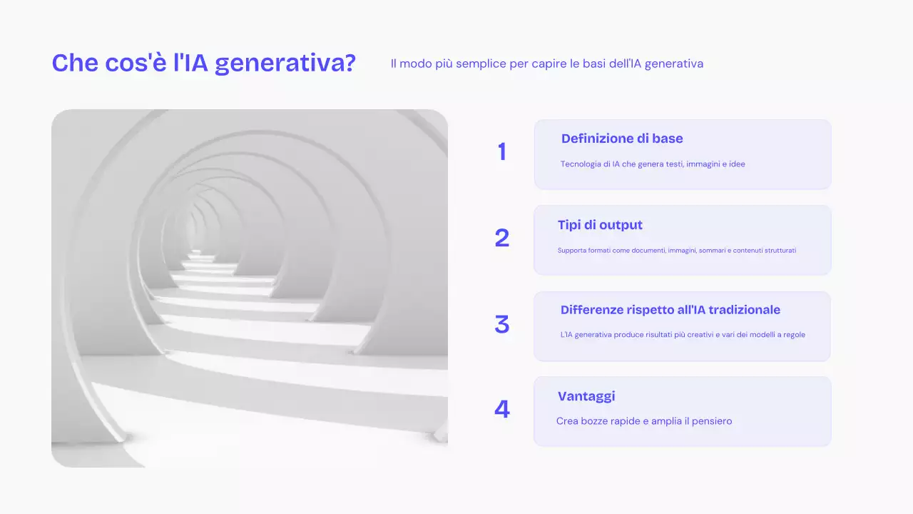 Lezione di intelligenza artificiale moderna blu
