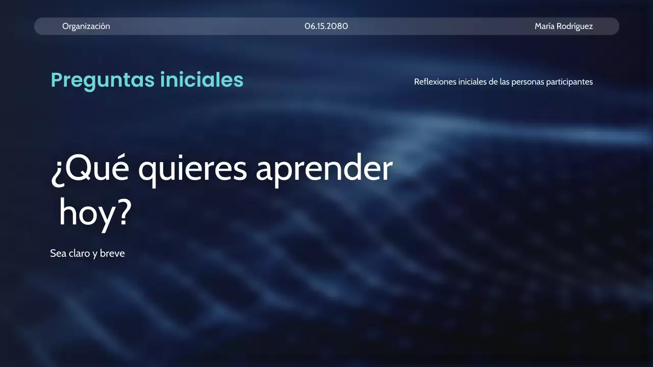 Anuncio del curso Blue Modern AI