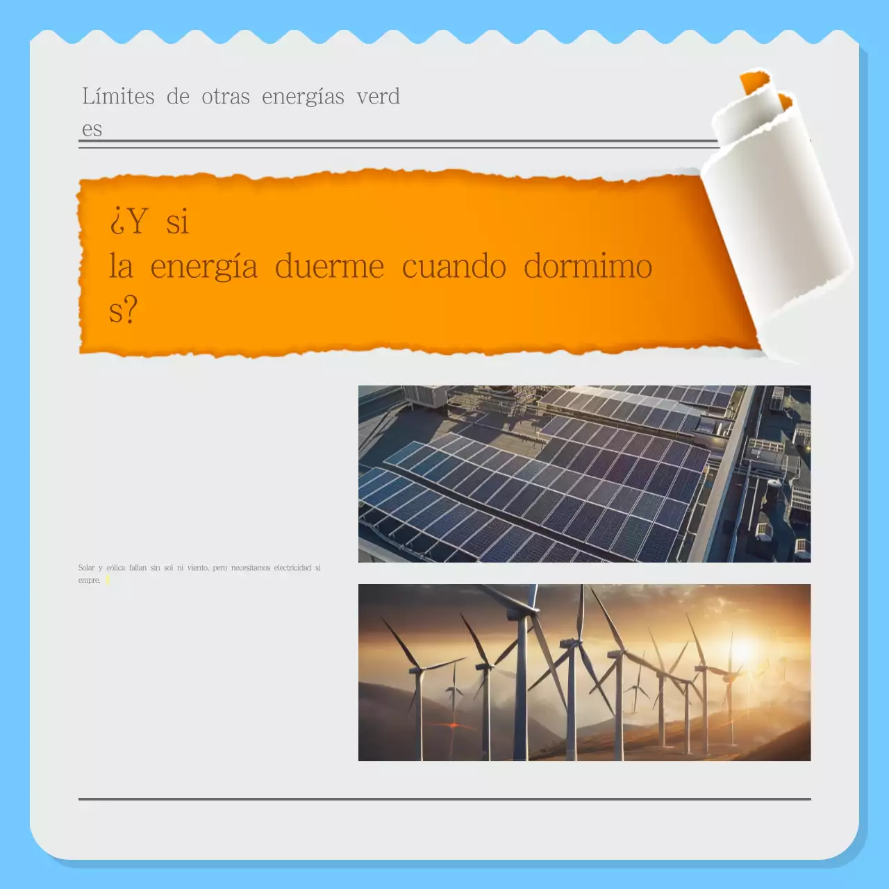 Boletín ecológico moderno Sky Blue