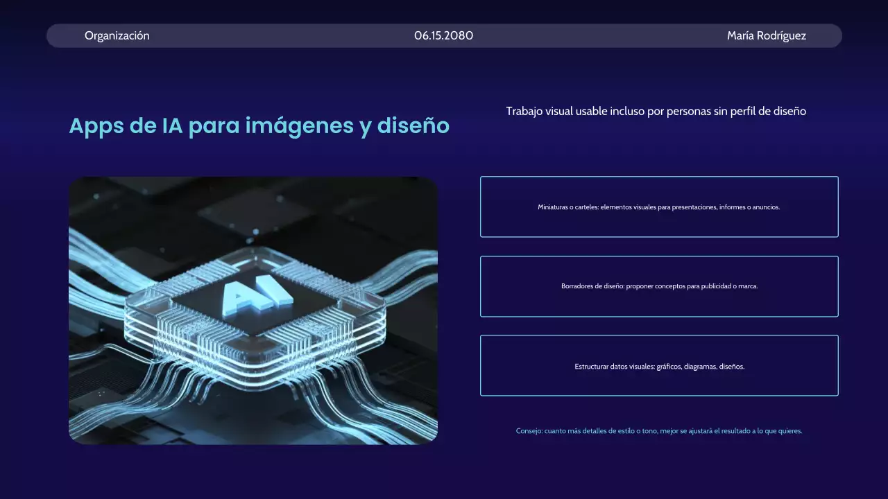 Anuncio del curso Blue Modern AI