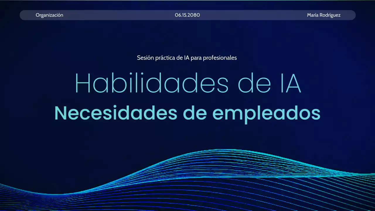 Anuncio del curso Blue Modern AI