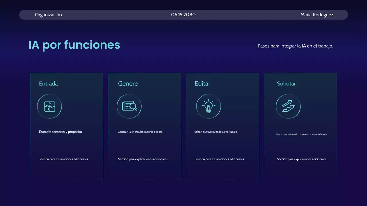 Anuncio del curso Blue Modern AI