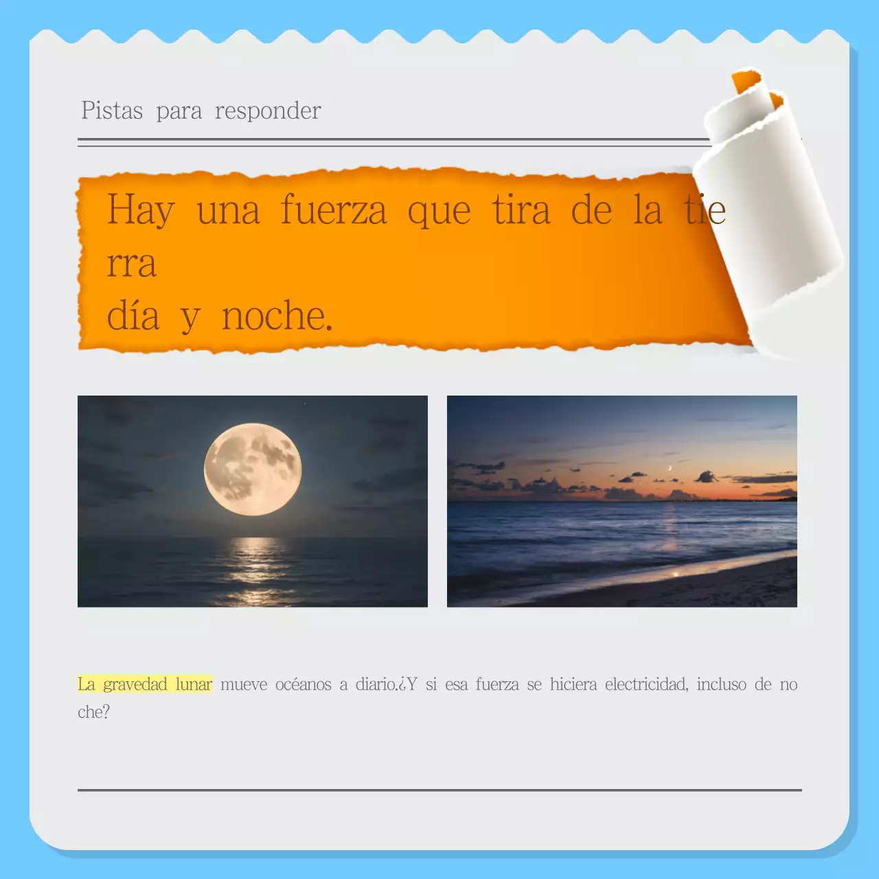 Boletín ecológico moderno Sky Blue