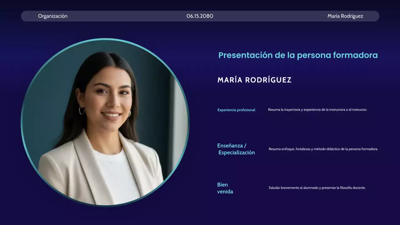 Anuncio del curso Blue Modern AI