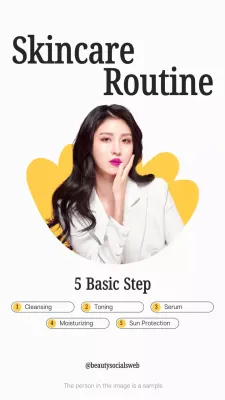 Panduan Rutinitas Perawatan Kulit Minimalis Putih (Cerita di Media Sosial)