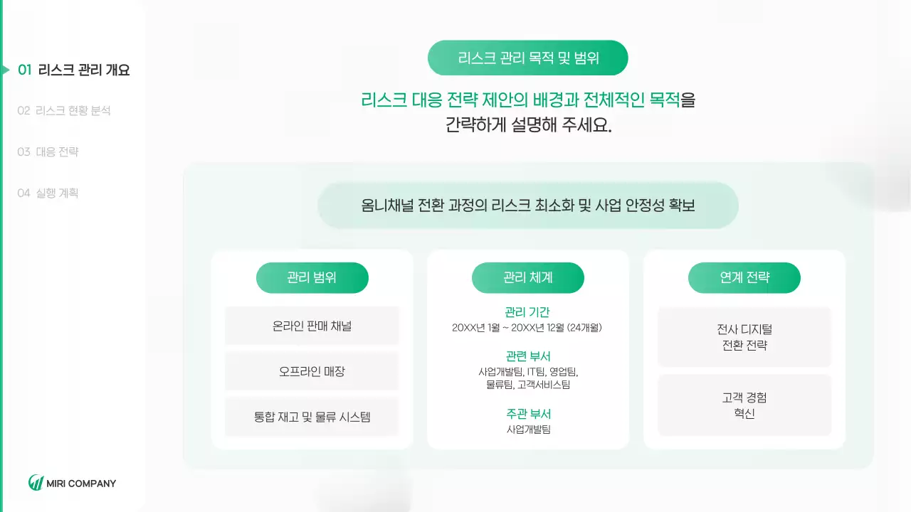 초록 깔끔 환경 보고서