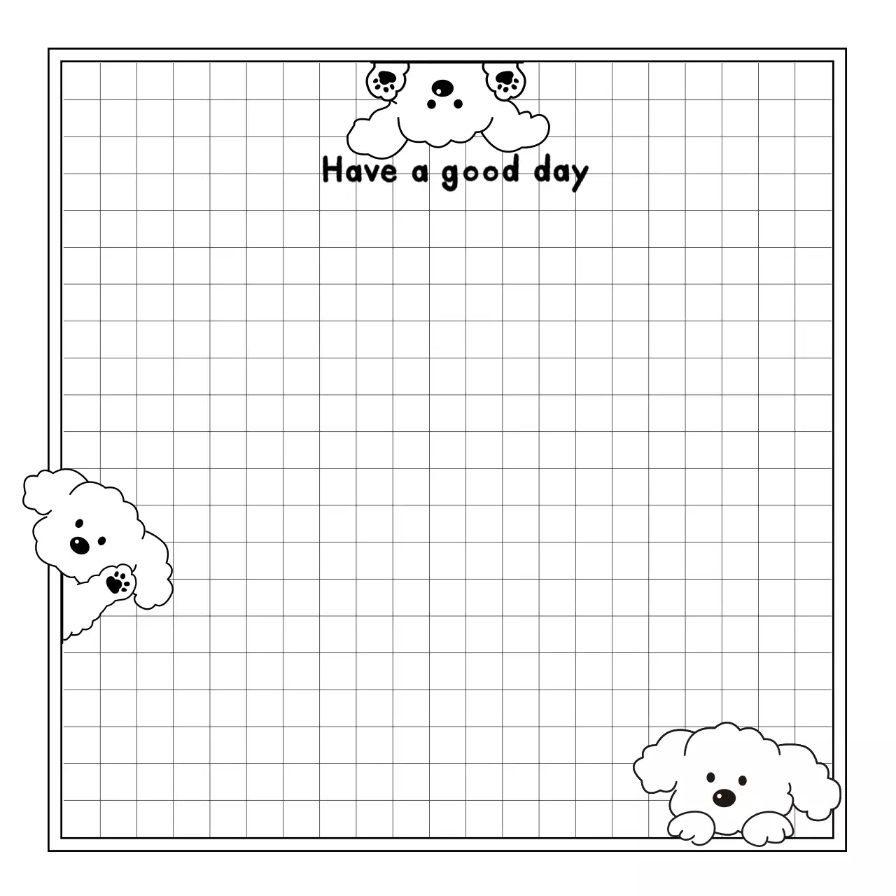 흑백 심플 다이어리 기록