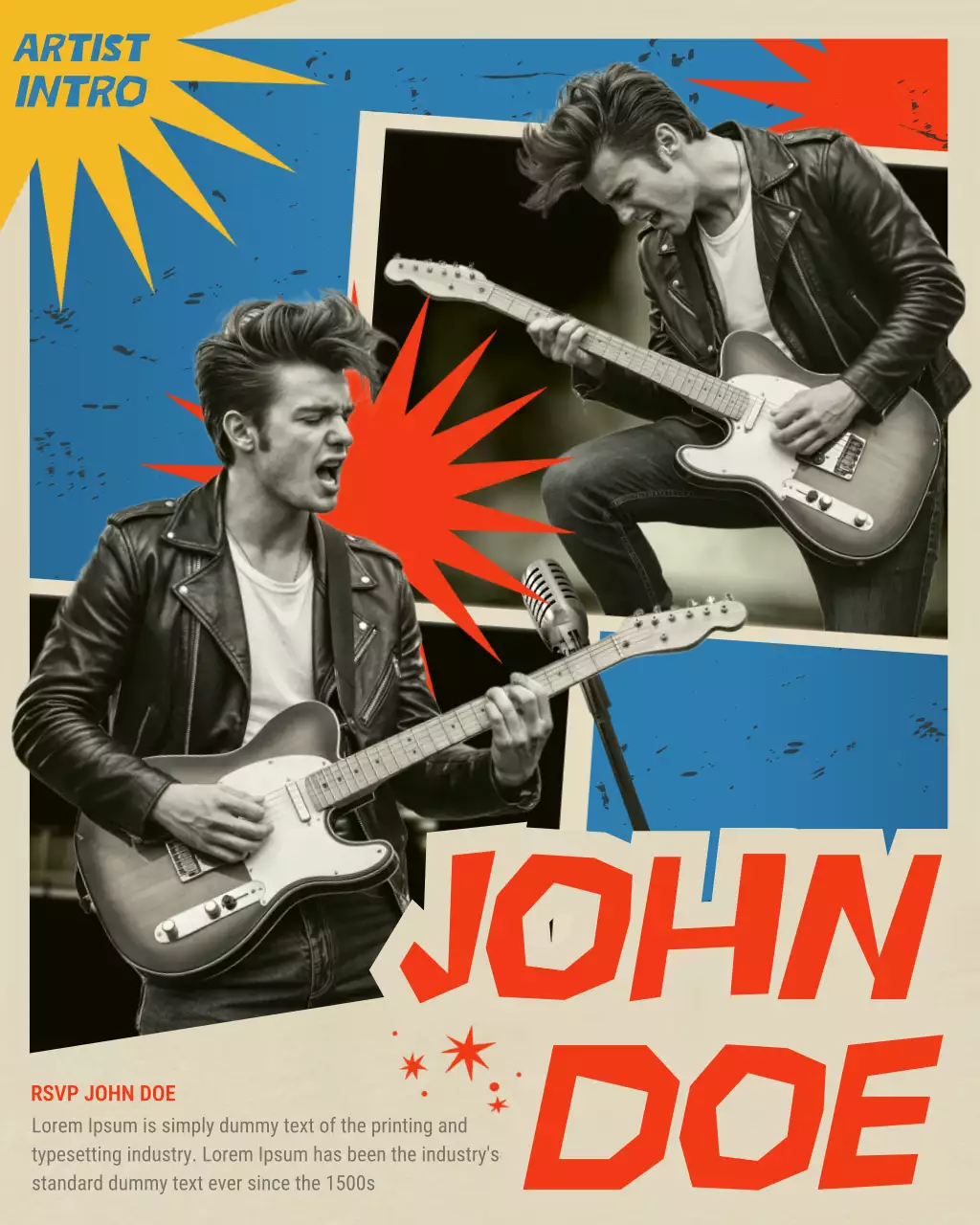 orange retro music rsvp