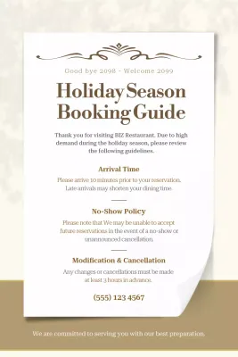 panduan liburan elegan berwarna krem