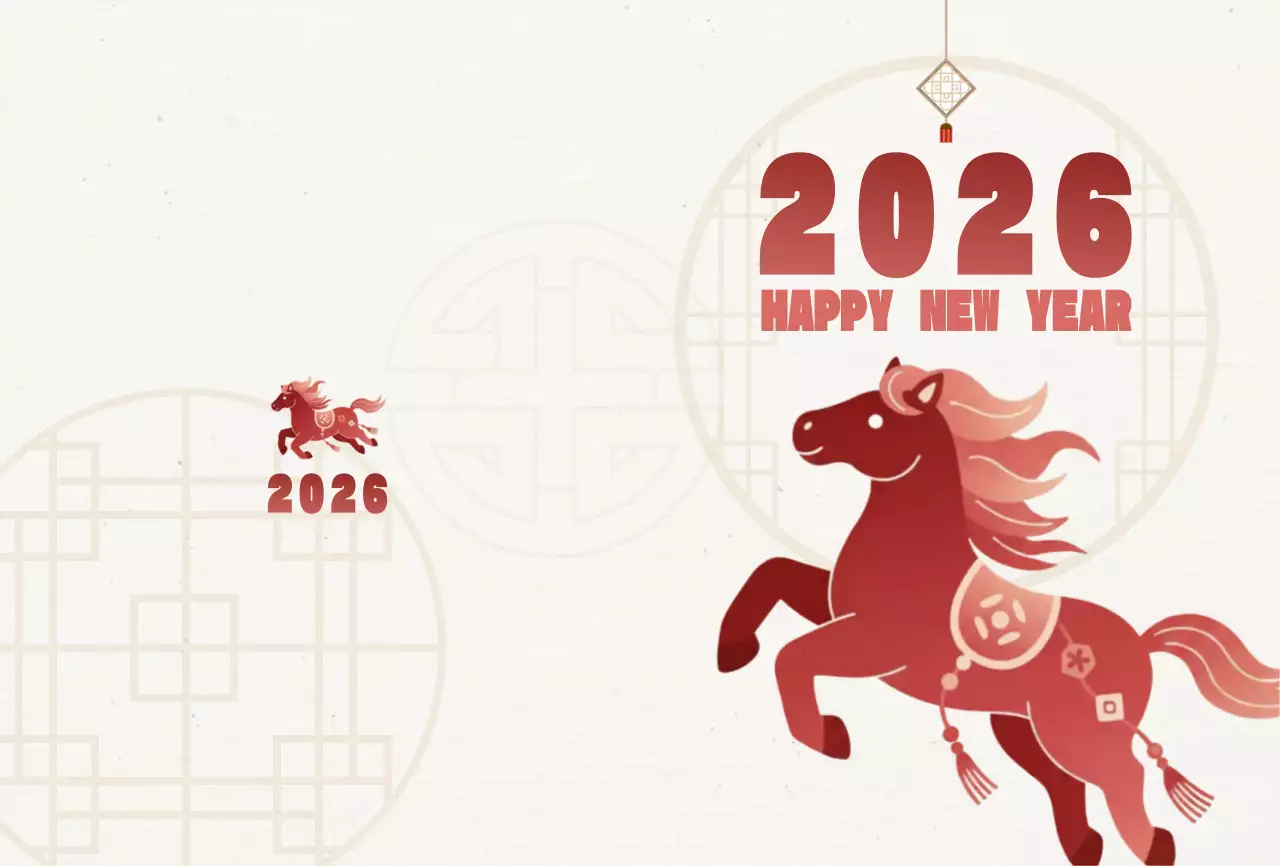 빨강 전통 새해 축제