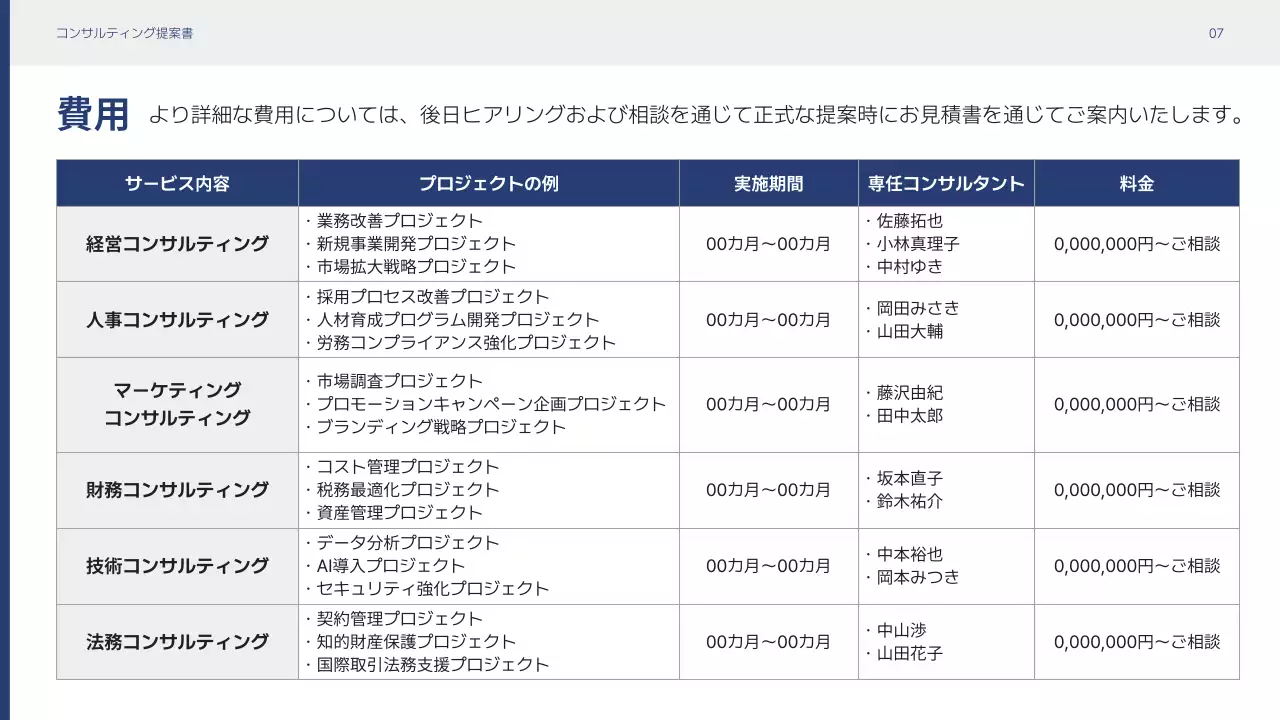 白 モダン ビジネス 提案書  プレゼンテーション