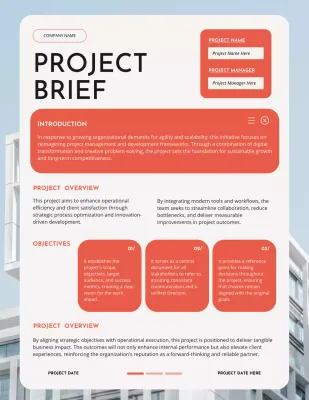 Red and White UI Project Brief Report Letter