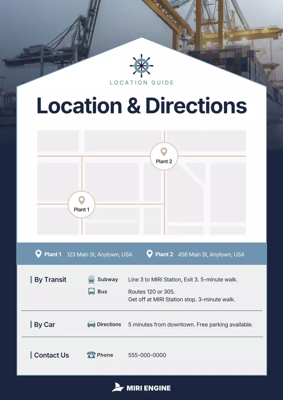 panduan lokasi modern biru