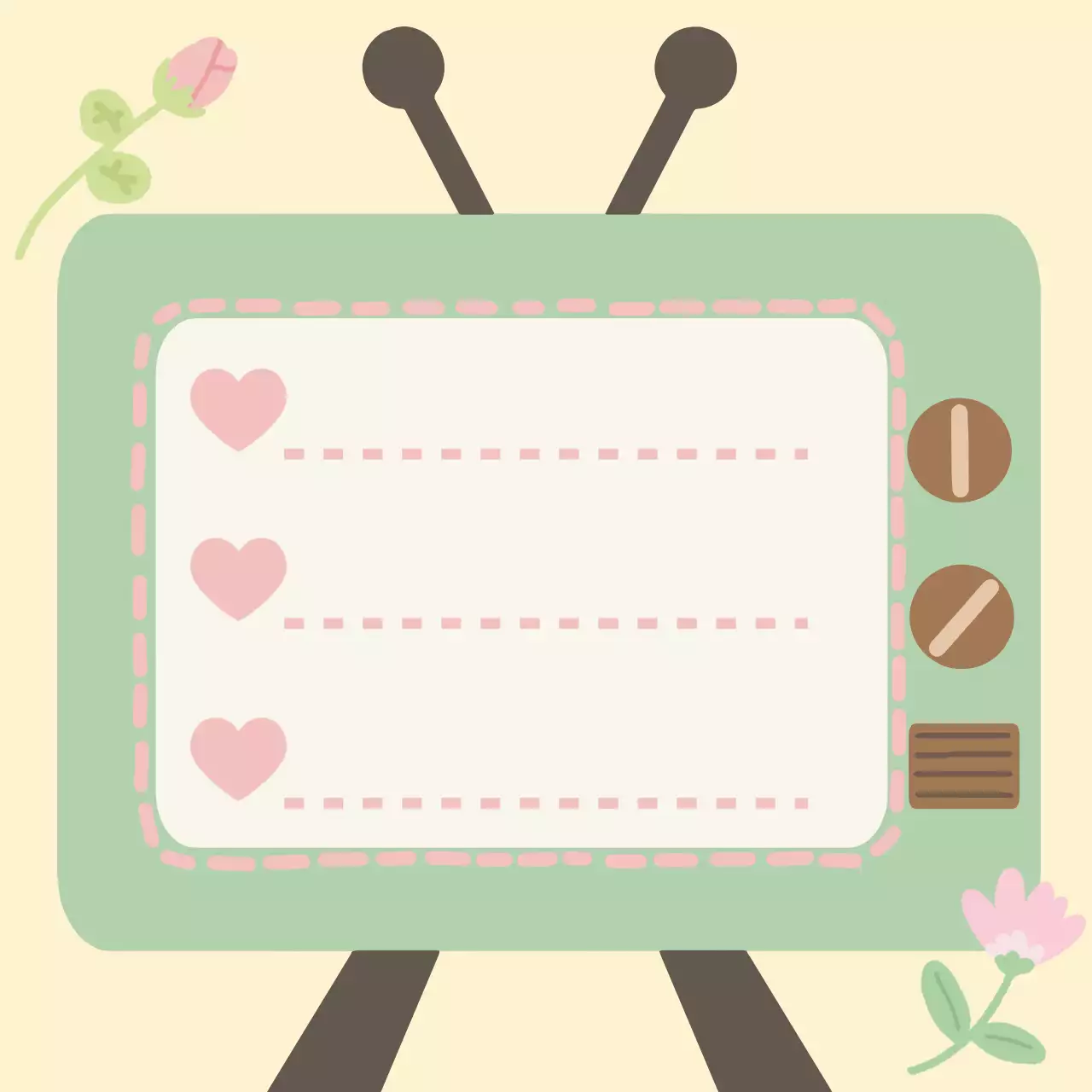 민트색 빈티지 티비