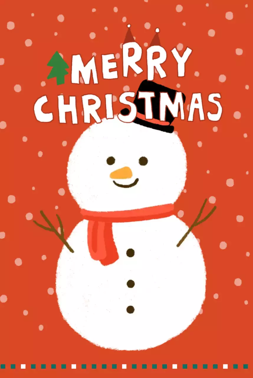 빨강 아기자기한 크리스마스 메모지