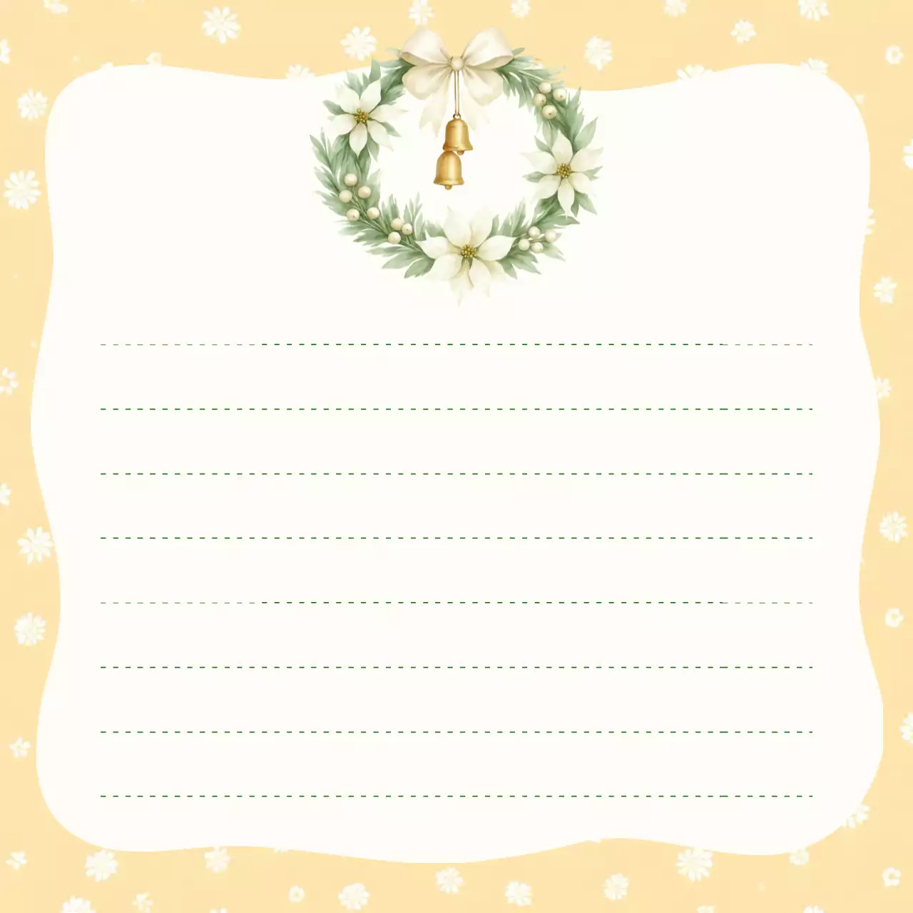 노랑 빈티지 크리스마스 리스 굿즈