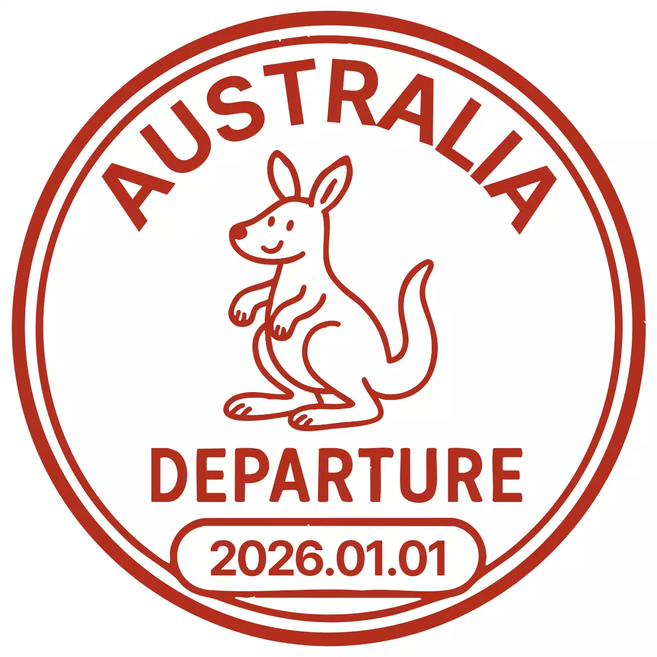 빨강 심플 여행 디자인