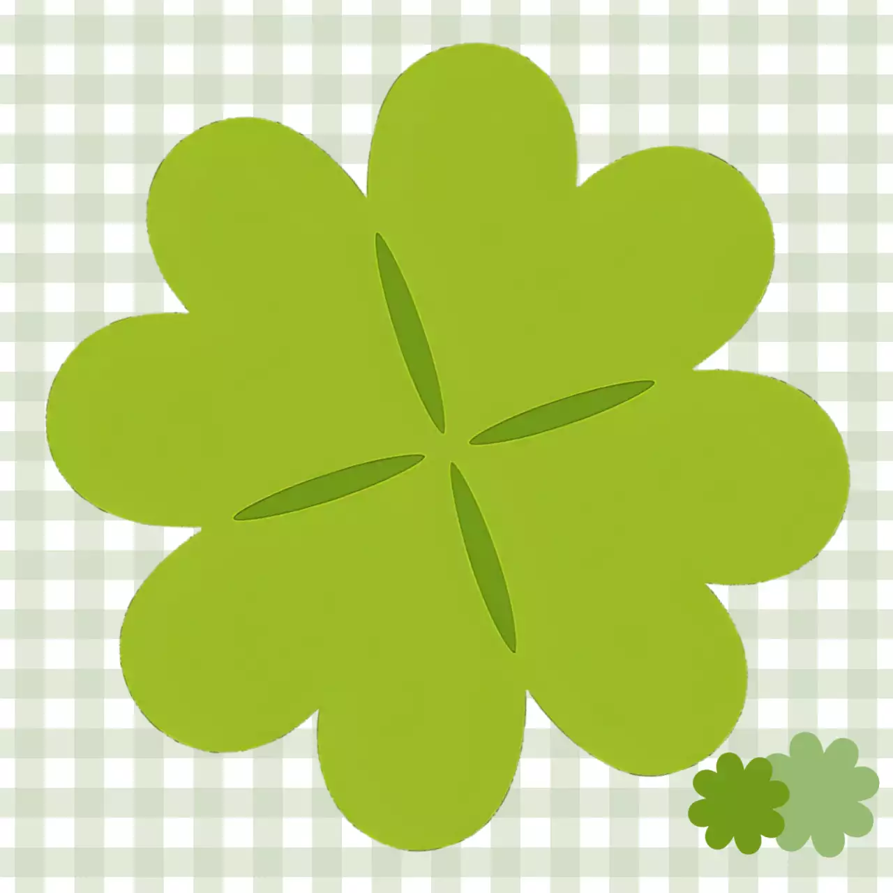 연두 심플 행운 상징 노트