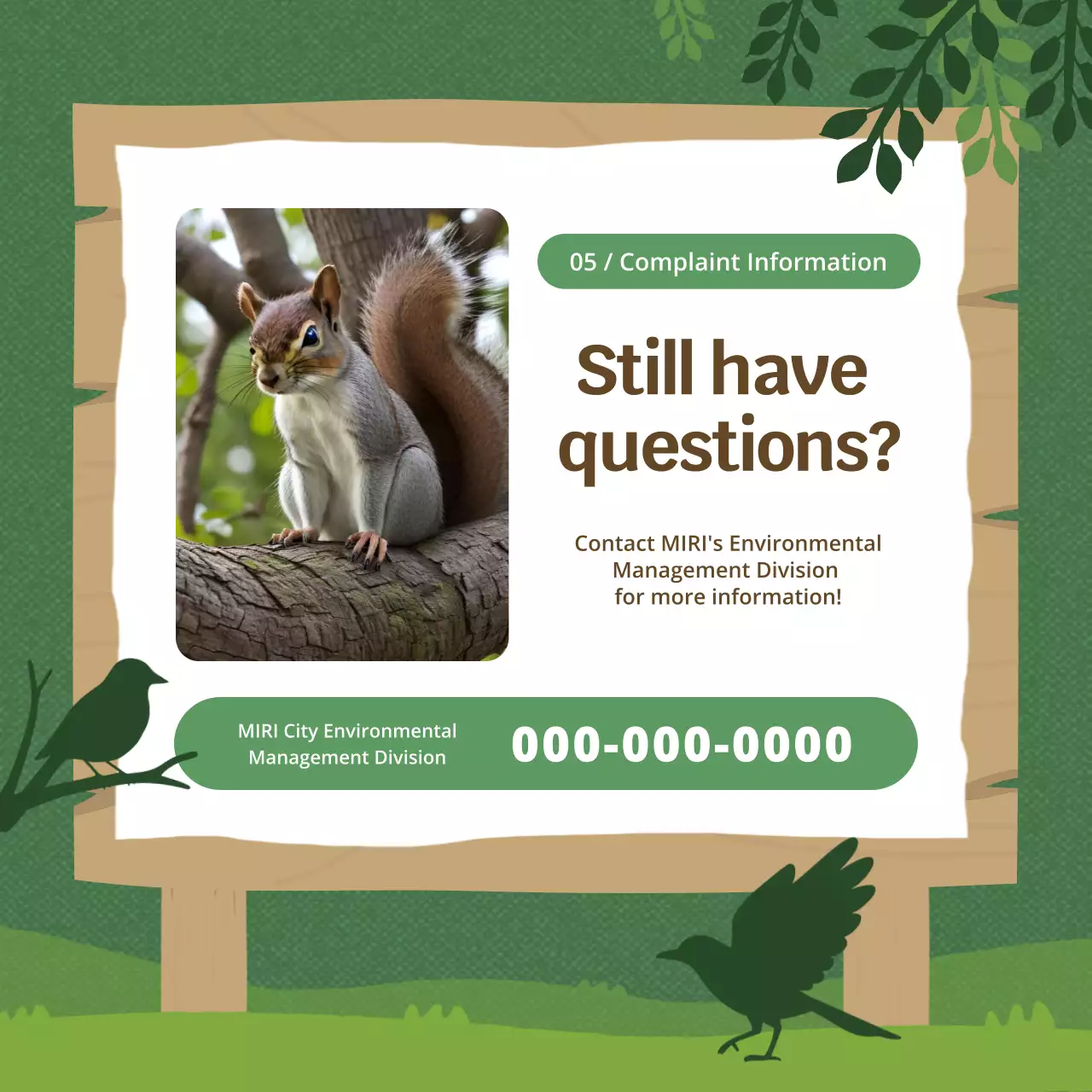 green rustic wildlife guide