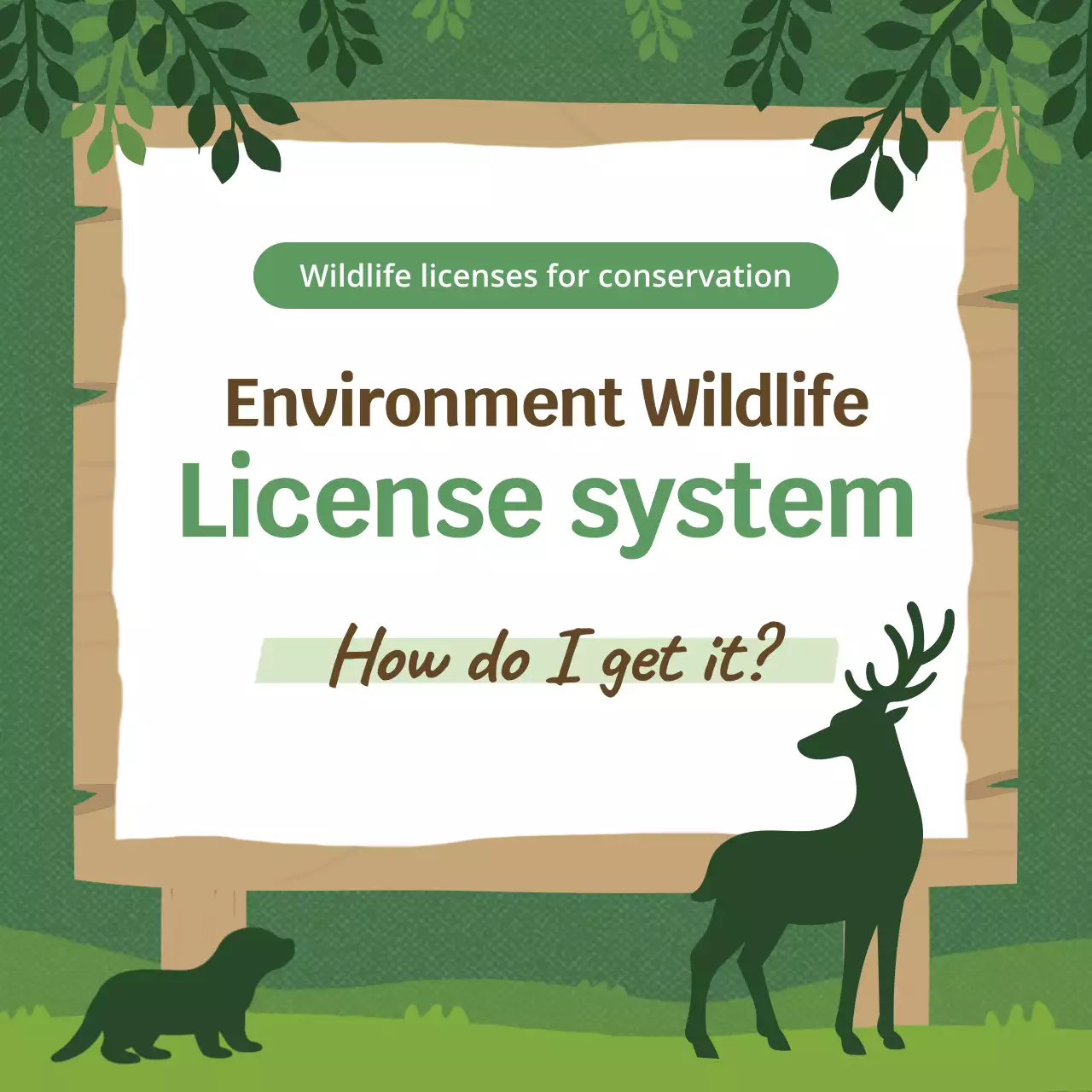 hướng dẫn động vật hoang dã mộc mạc xanh