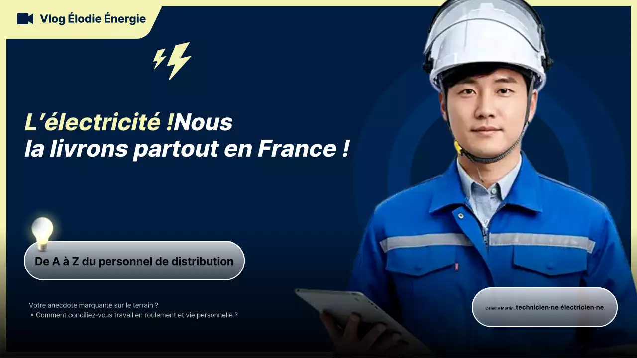 Promotion électrique moderne bleue