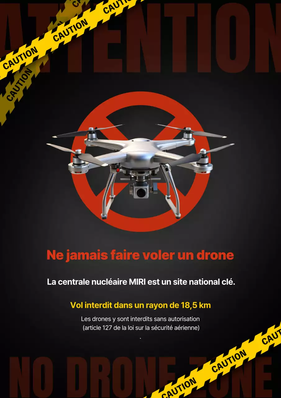 Risque de drone de base noir