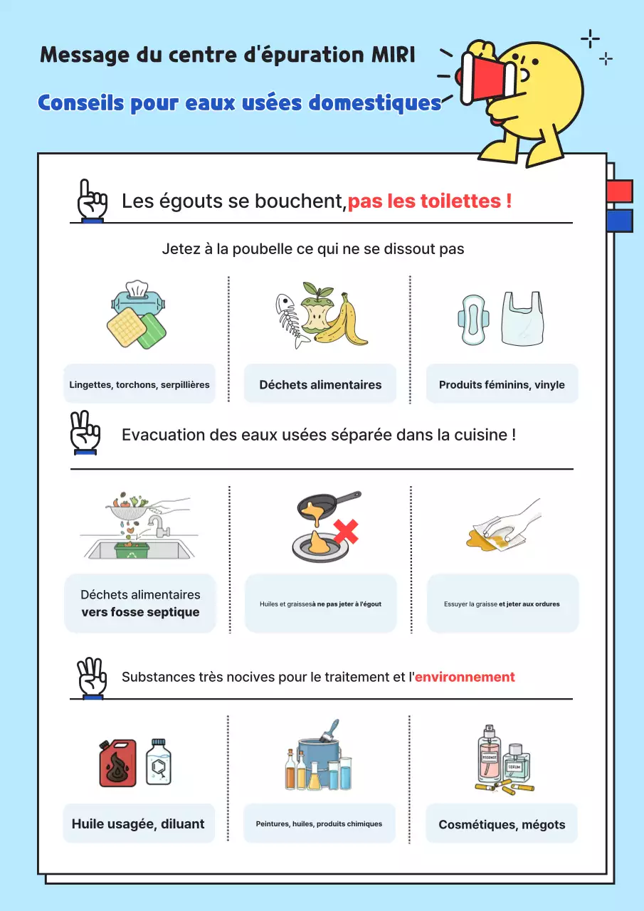 Guide pour une évacuation des eaux usées propre et bleue