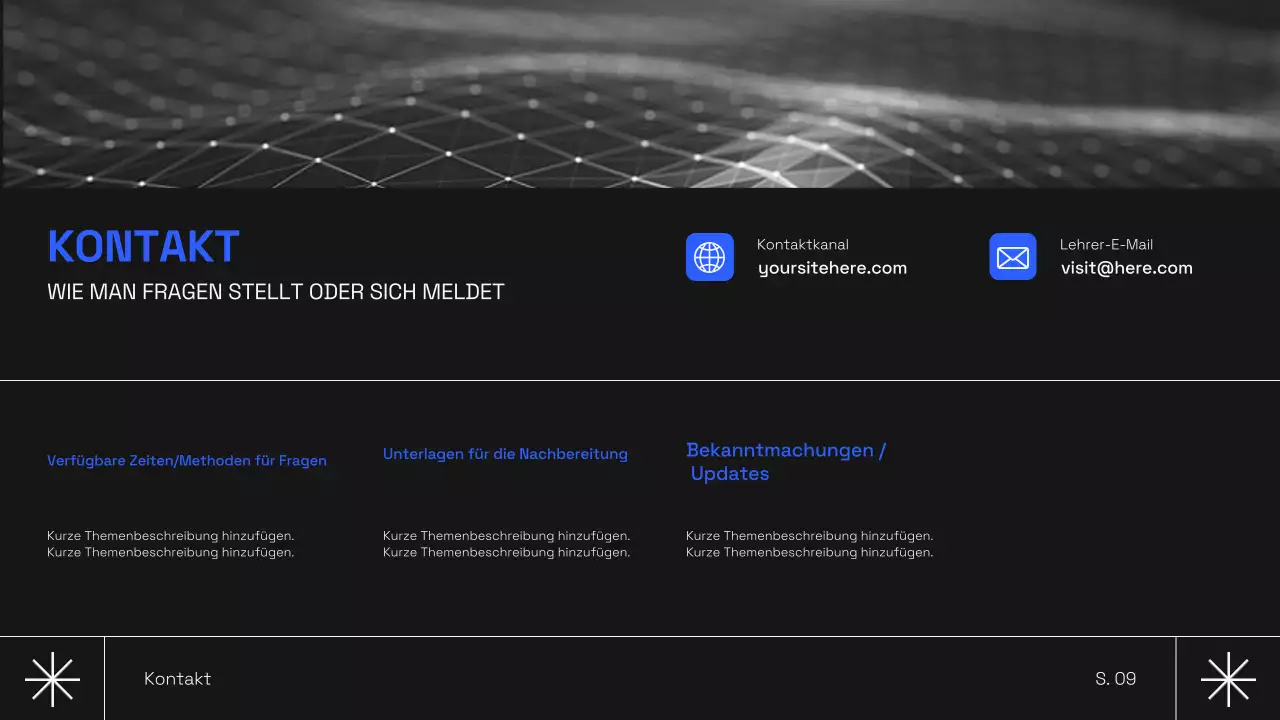 Schwarzer moderner KI-Kurs