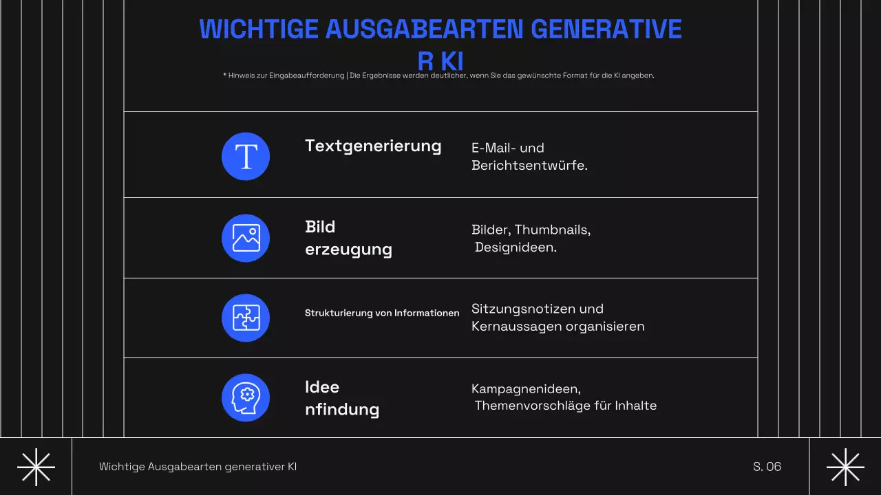 Schwarzer moderner KI-Kurs