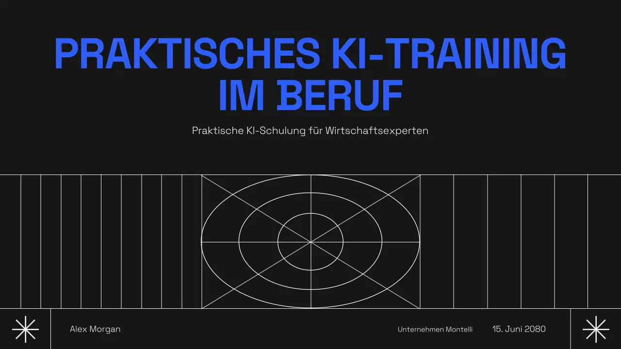 Schwarzer moderner KI-Kurs