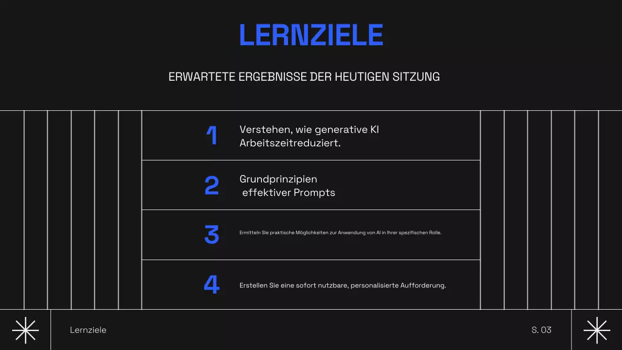 Schwarzer moderner KI-Kurs