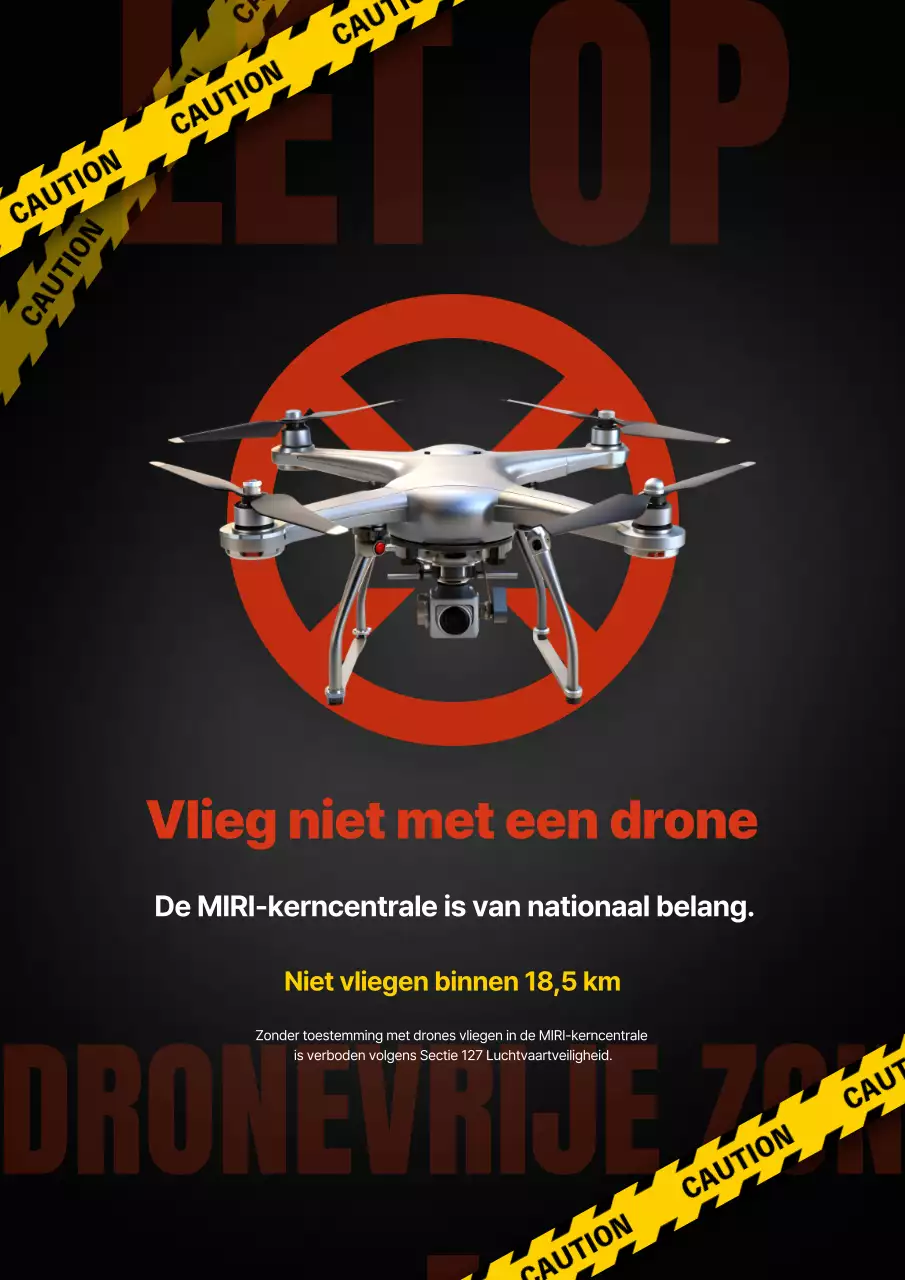 Zwarte basisdrone risico's
