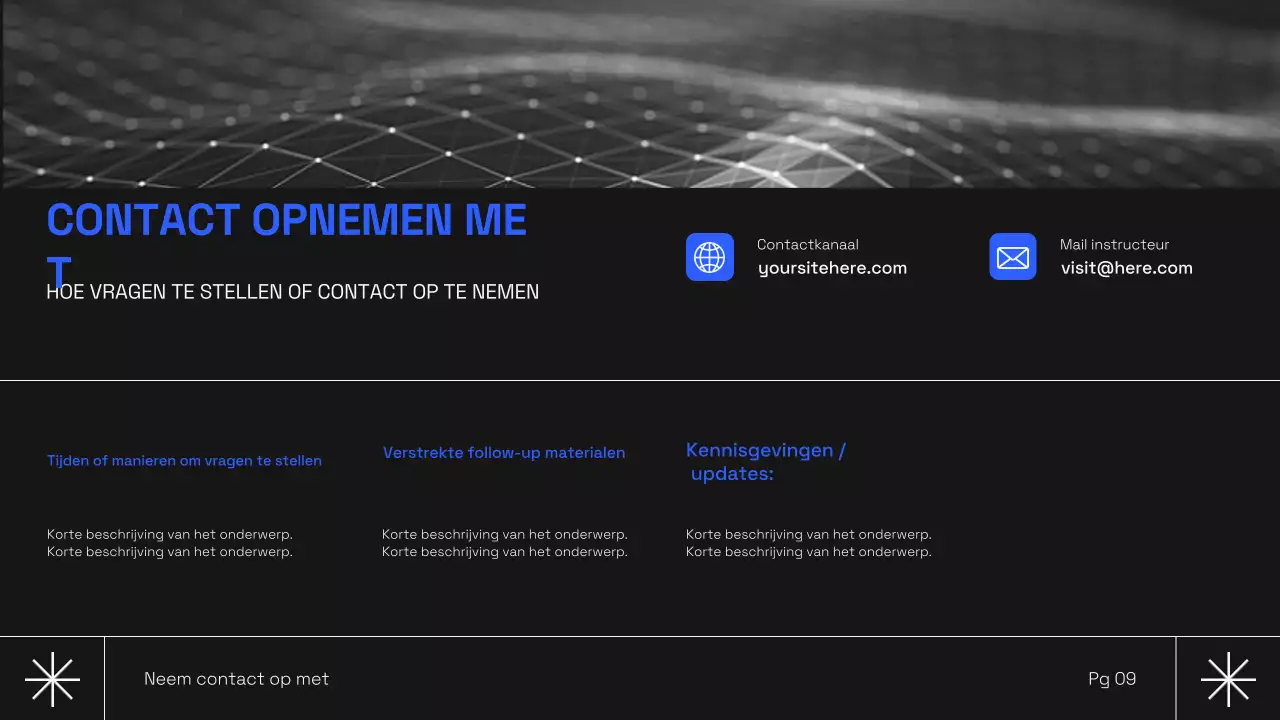 Zwarte moderne AI-cursus
