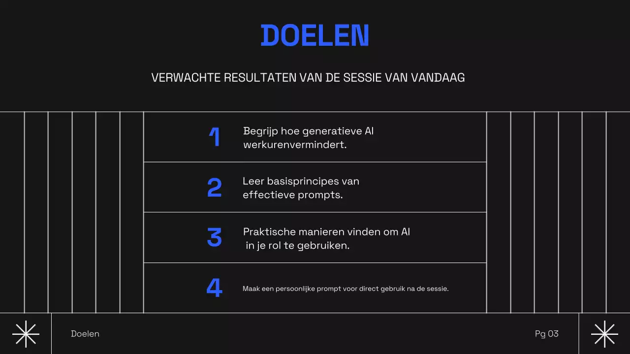 Zwarte moderne AI-cursus