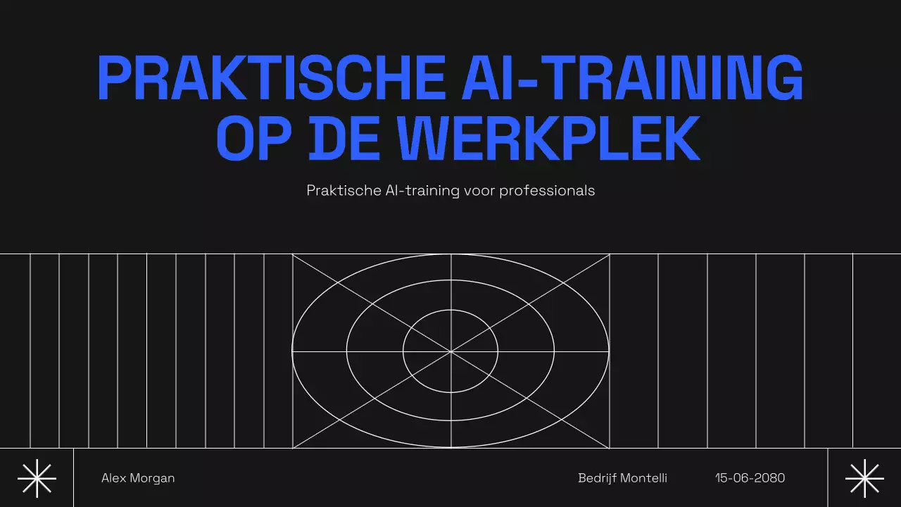 Zwarte moderne AI-cursus