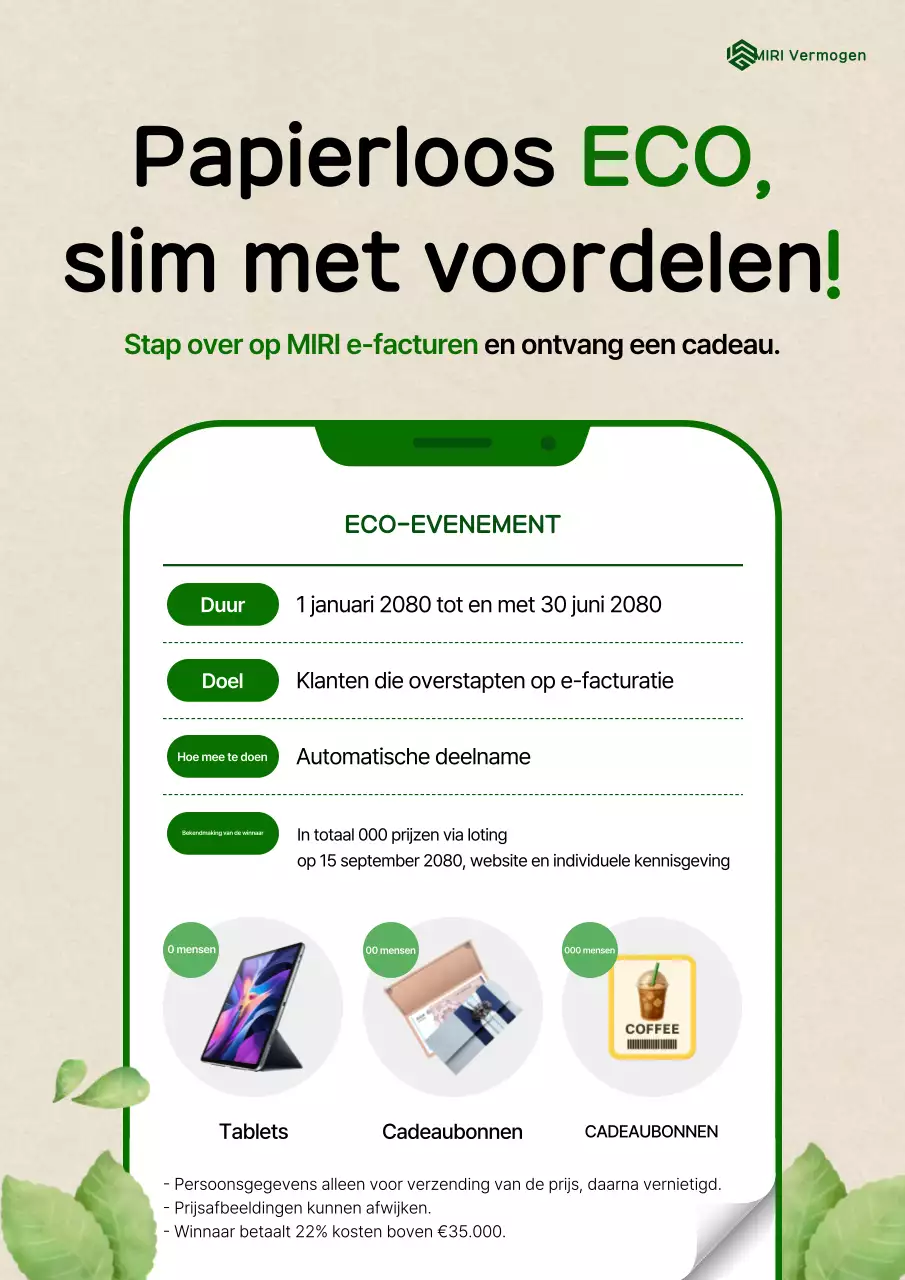 Green Clean Bill-wijzigingsevenement