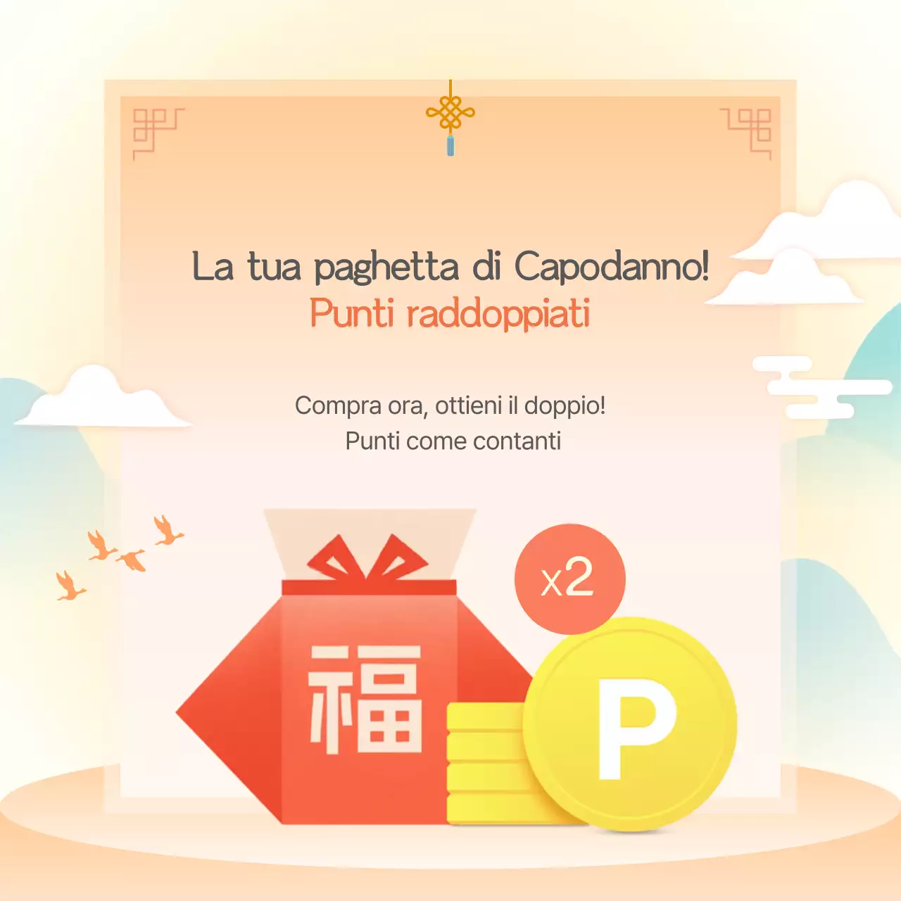 Evento tradizionale di Capodanno arancione