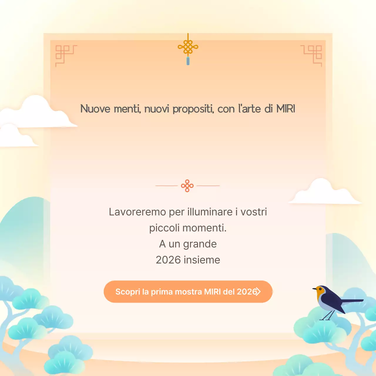 Evento tradizionale di Capodanno arancione