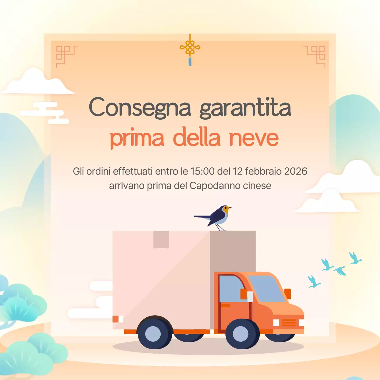 Evento tradizionale di Capodanno arancione