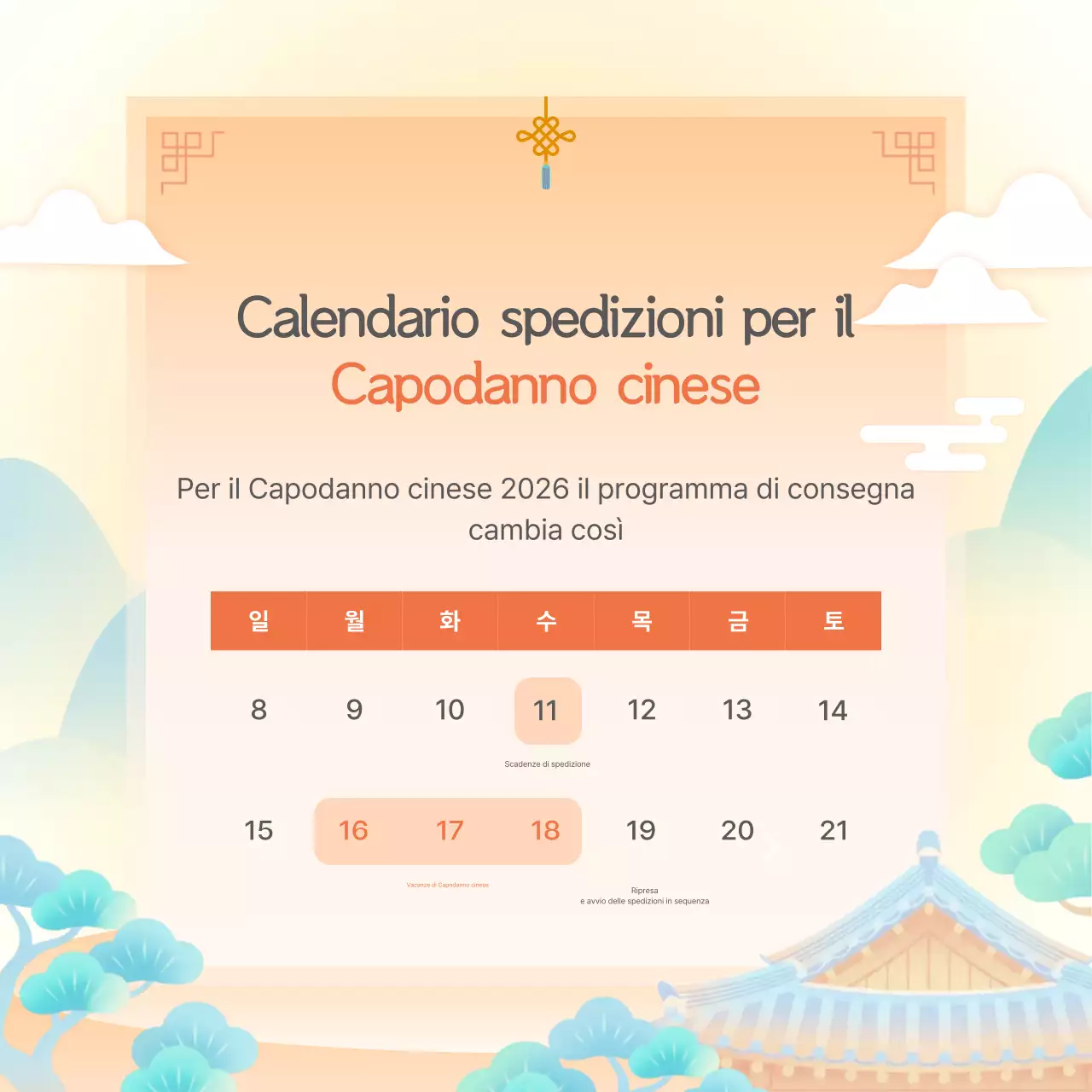 Evento tradizionale di Capodanno arancione